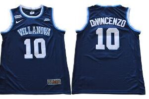 Men's Villanova Wildcats 10 DIVINCENZO NCAA Basketball Jersey Dark Blue