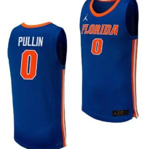 Men's Zyon Pullin Jersey 0 Florida Gators Basketball  Replica Uniform Royal