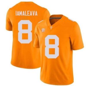 Mens Tennessee Volunteers #8 Nico Iamaleava Football Jersey Orange Color