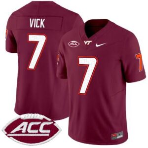 Michael Vick Jersey #7 Virginia Tech Hokies Vapor College Football Maroon