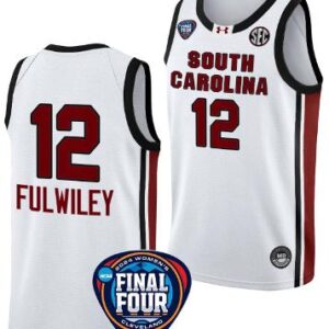 MiLaysia Fulwiley Jersey #12 South Carolina Gamecocks 2024 NCAA Final Four White