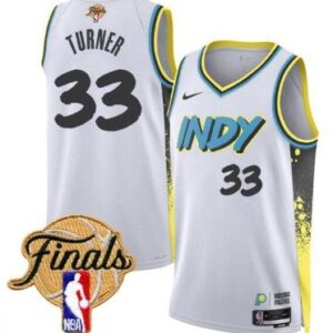 Myles Turner Jersey #33 Indiana Pacers 2025 Finals Swingman Stitched 24-25 City