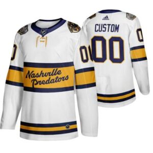 Nashville Predators Customized White 2020 Winter Classic Jersey