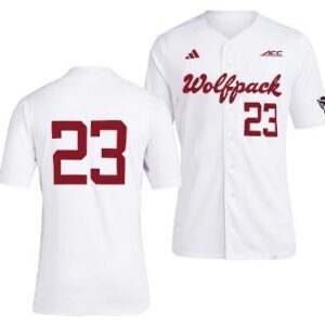 NC State Wolfpack Baseball Jersey NCAA College Team White #23