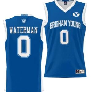 Noah Waterman Jersey #0 BYU Cougars College Basketball Jersey Lightweight Royal