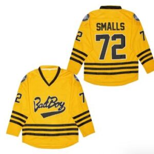 Notorious BIG Biggie Small #72 Bad Boy Hockey Yellow Jersey