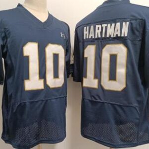 Notre Dame 10 Sam Hartman Navy Stitched Men Jersey