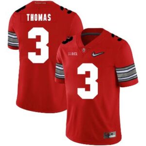Ohio State Buckeyes #3 Michael Thomas Football Jersey Diamond Red