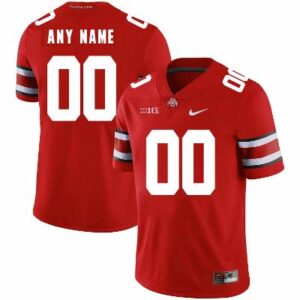 Ohio State Custom Jersey Name and Number Football Big Patch Red