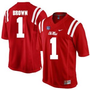 Ole Miss Rebels #1 A.J. Brown NCAA Football Jersey