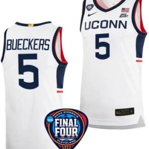 Paige Bueckers #5 Jersey UConn Huskies 2024 NCAA March Madness Final Four White