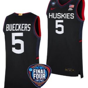 Paige Bueckers Jersey #5 UConn Huskies 2024 NCAA March Madness Final Four Black