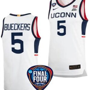 Paige Bueckers Jersey #5 UConn Huskies 2024 NCAA March Madness Final Four White