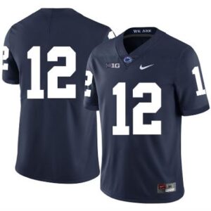 Penn State Nittany Lions NO NAME Jersey #12 Football NCAA Jerseys Dark Blue
