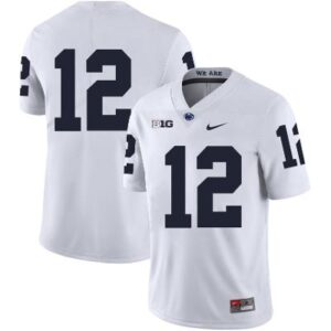 Penn State Nittany Lions NO NAME Jersey #12 Football NCAA Jerseys White