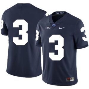 Penn State Nittany Lions NO NAME Jersey #3 Football NCAA Jerseys Dark Blue