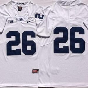 Penn State Saquon Barkley Jersey #26 College Football Game White No Name