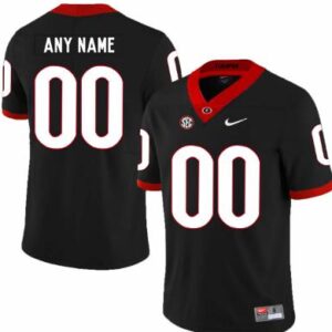 Personalized Georgia Bulldog Jersey Name Number Football Black