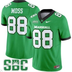 Randy Moss Jersey #88 Marshall Herd Vapor Limited Football Green Alternate