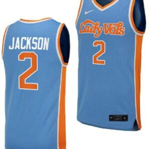Rickea Jackson Jersey #2 Tennessee Lady Vols College Basketball Blue Uniform