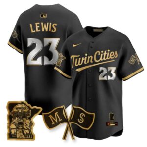 Royce Lewis Jersey #23 Minnesota Twins Alternate Limited Stitched Black Gold