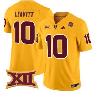 Sam Leavitt Jersey #10 Arizona State Sun Vapor Limited College Football Gold