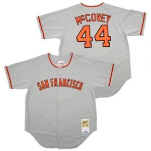 San Francisco Giants Willie McCovey Gray 1973 Throwback Jersey