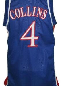 Sherron Collins Jersey #4 Kansas College Basketball Blue