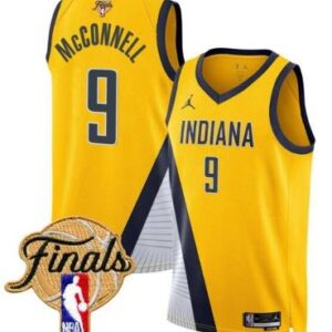 T.J. McConnell Jersey #9 Indiana Pacers 2025 Finals Swingman Stitched Statement