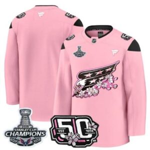 Team Jersey Washington Capitals 50th 2018 Stanley Cup Champions Patch Cherry