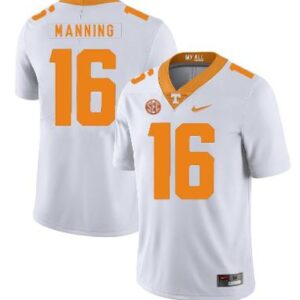 Tennessee Volunteers Peyton Manning Jersey #16 Football Jerseys White Orange