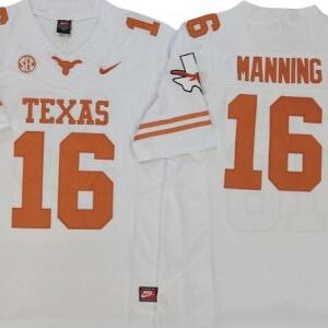 Texas Longhorns #16 Arch Manning White F.U.S.E. Limited Jersey - Texas logo