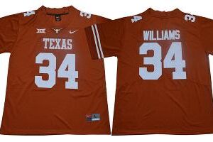 Texas Longhorns Ricky Williams Jersey #34 College Football Orange