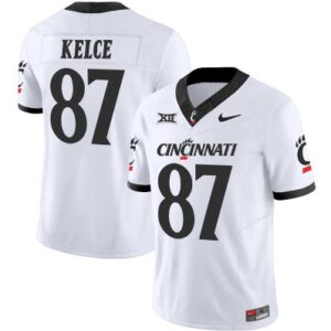 Travis Kelce Jersey #87 Cincinnati Bearcats Football All Stitched White