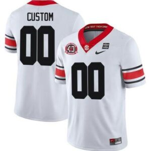 UGA Custom Jersey Name and Number White 1980 40th Anniversary