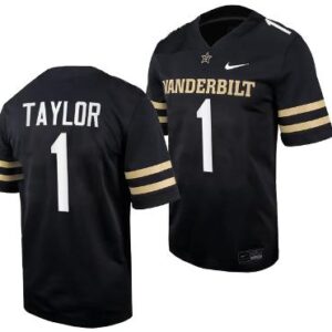 Vanderbilt Commodores CJ Taylor Jersey Home College Football Black #1