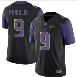 Washington Huskies Michael Penix Jr Jersey #9 College Football Premier Black