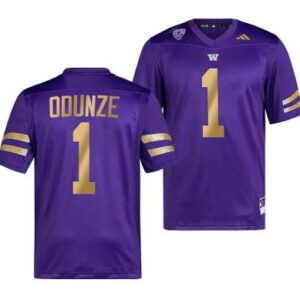 Washington Huskies Rome Odunze Jersey #1 College Football Premier Purple