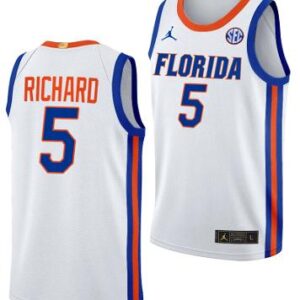 Will Richard Jersey #5 Florida Gators Limited Basketball 2023-24 Home White