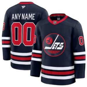 Winnipeg Jets Custom Jersey Navy