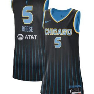 WNBA Angel Reese Jersey Black #5 Chicago Sky Unisex Explorer Edition Victory