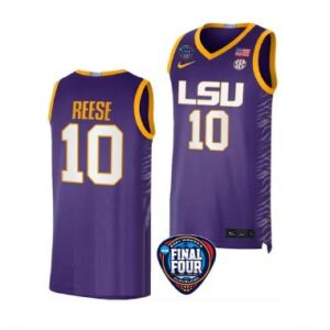 Angel Reese #10 Jersey LSU Tigers 2024 NCAA Women Basketball National Champions