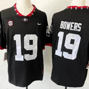 Youth Georgia Bulldogs #19 Brock Bowers Black Limited Stitched jersey