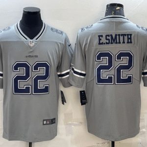 Men's Dallas Cowboys #22 Emmitt Smith Grey 2020 Inverted Legend Stitched NFL Nike Limited Jersey