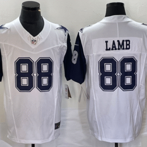Men's Dallas Cowboys #88 CeeDee Lamb White FUSE Vapor Thanksgiving Limited Stitched Jersey