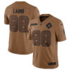 Men's Dallas Cowboys #88 CeeDee Lamb 2023 Brown Salute To Service Limited Football Stitched Jersey