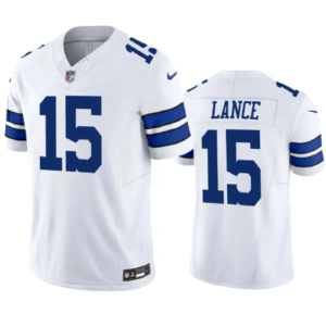 Men's Dallas Cowboys #15 Trey Lance White 2023 F.U.S.E. Limited Stitched Football Jersey