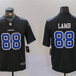 Men's Dallas Cowboys #88 CeeDee Lamb Black Throwback Vapor Untouchable Limited Football Stitched Jersey