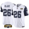 Men's Dallas Cowboys #26 DaRon Bland White Navy 2023 F.U.S.E. NFC East Champions Patch Football Stitched Jersey
