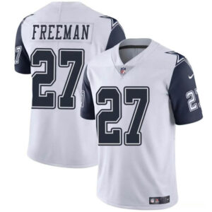 Men's Dallas Cowboys #27 Royce Freeman White Color Rush Limited Football Stitched Jersey